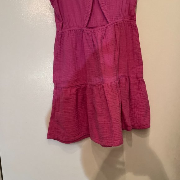 Cat &‎ Jack Pink 100% Cotton Girls Dress Size L 10/12 - Picture 8 of 11